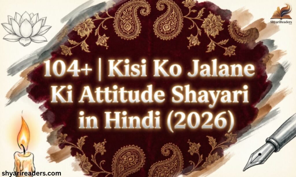 104+ किसी को जलाने की एटीट्यूड शायरी Kisi Ko Jalane Ki Attitude Shayari in Hindi (2026)