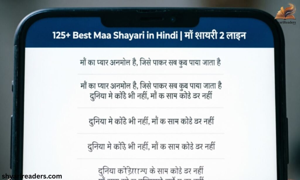 125+ Best Maa Shayari in Hindi माँ शायरी 2 लाइन