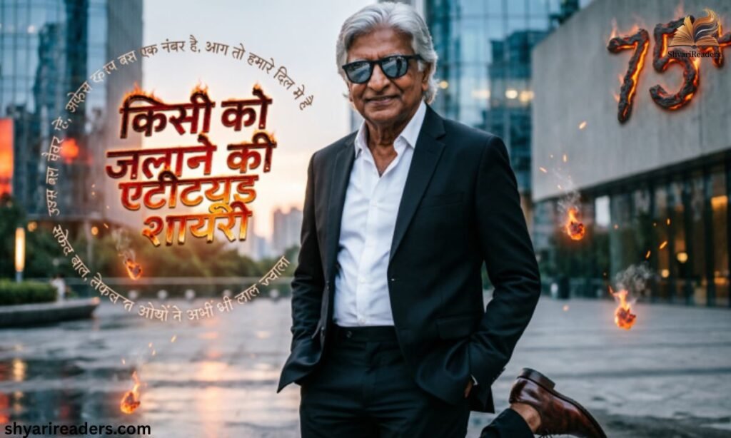 75+ किसी को जलाने की एटीट्यूड शायरी Kisi Ko Jalane Ki Attitude Shayari Hindi