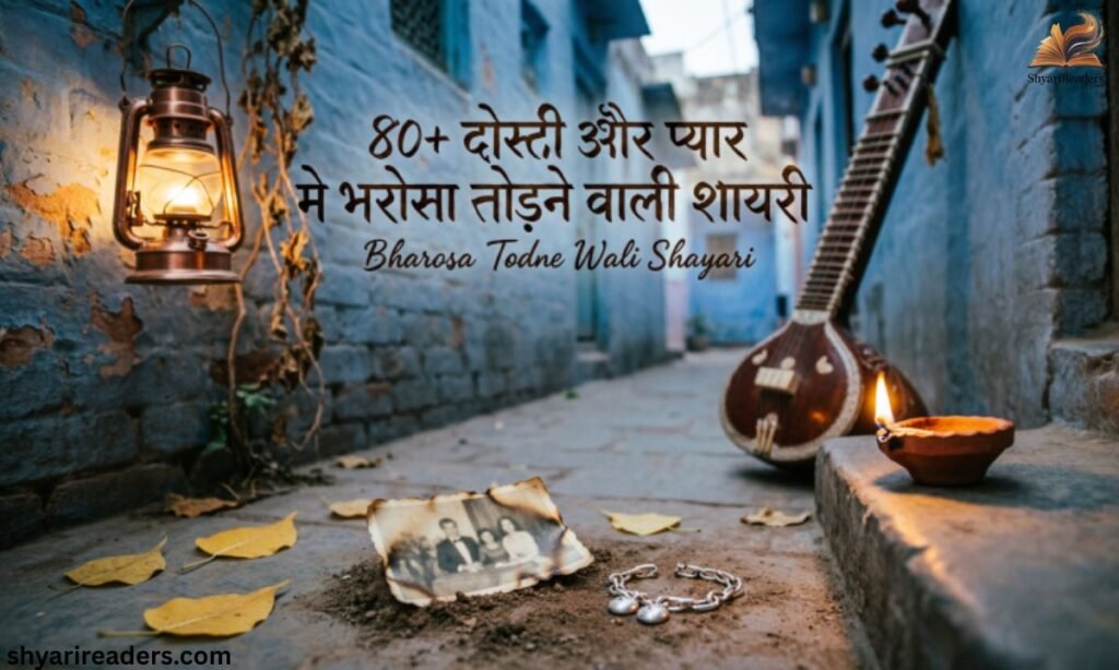 80+ दोस्ती और प्यार मे भरोसा तोड़ने वाली शायरी Bharosa Todne Wali Shayari