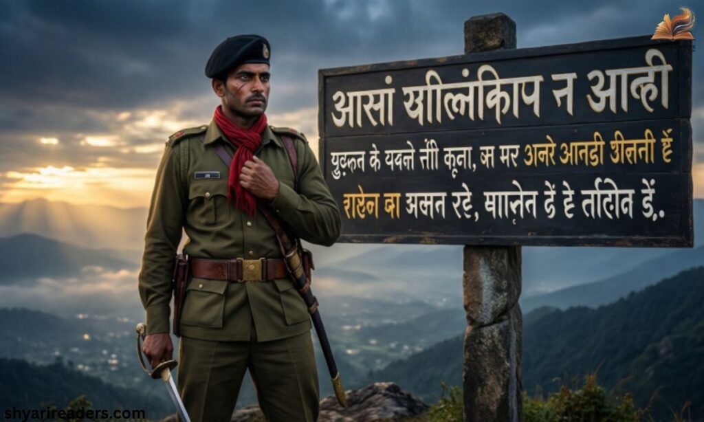 Army Motivational Shayari Hindi Mein आर्मी मोटिवेशन पर शायरी