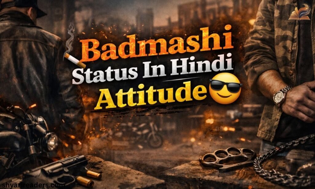 Badmashi Status In Hindi Attitude
