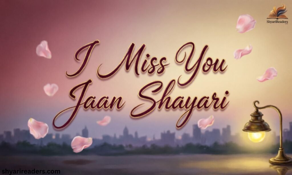 I Miss You Jaan Shayari
