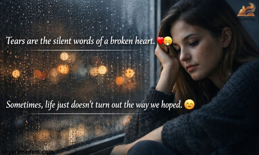 Sad Shayari Life 2 Line Hindi With Emoji