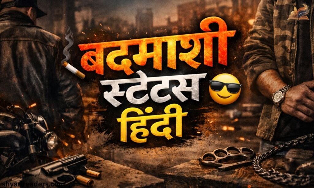 बदमाशी स्टेटस हिंदी