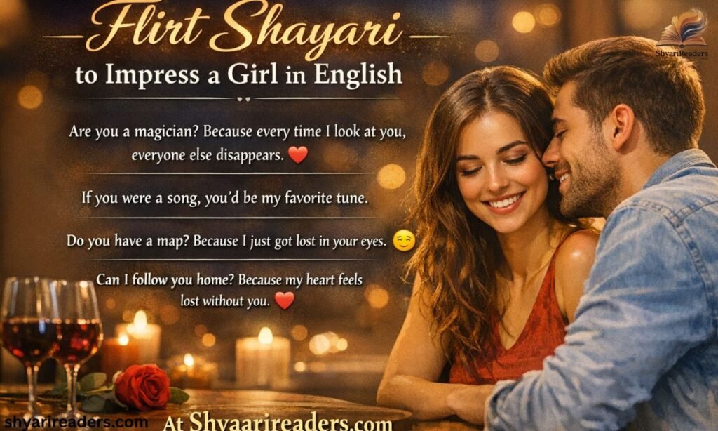 Flirt Shayari to Impress a Girl in English At Shyarireaders.com