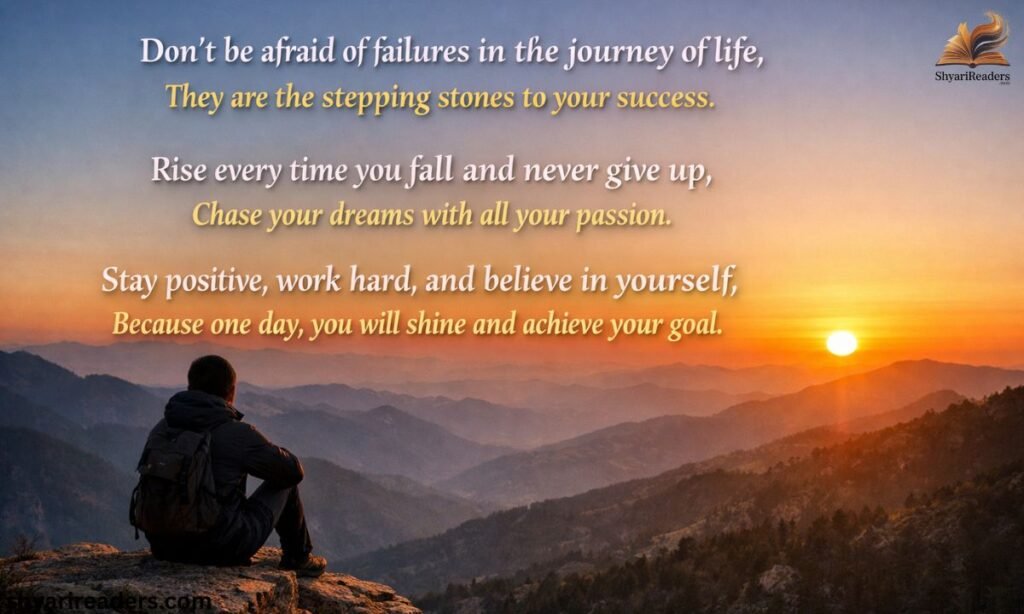 Life Motivational Shayari In English