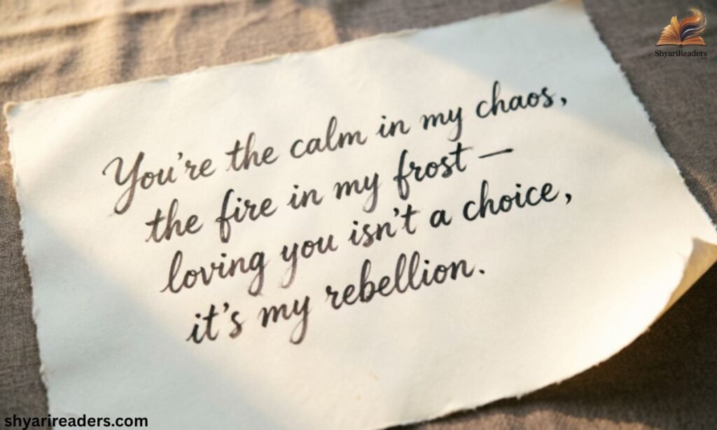 2 Line Love Shayari in English Attitude