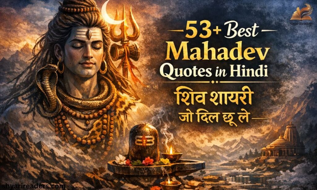53+ Best Mahadev Quotes in Hindi शिव शायरी जो दिल छू ले