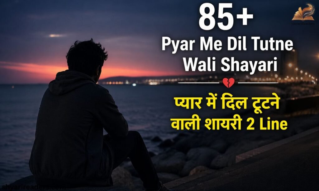 85+ Pyar Me Dil Tutne Wali Shayari प्यार में दिल टूटने वाली शायरी 2 Line