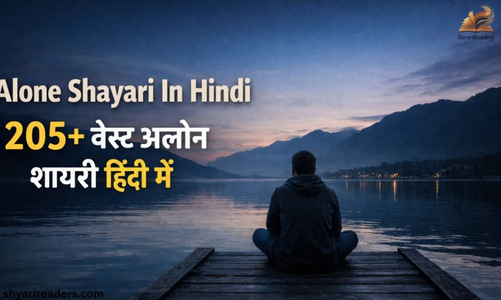 Alone Shayari In Hindi 205+ बेस्ट अलोन शायरी हिंदी में