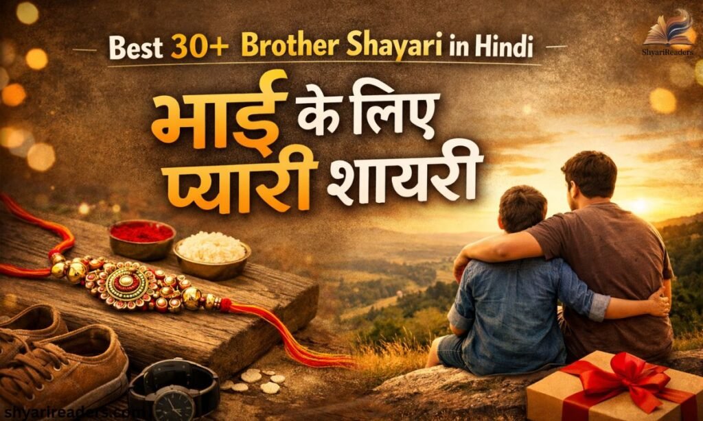 Best 30+ Brother Shayari_ in Hindi भाई के लिए प्यारी शायरी