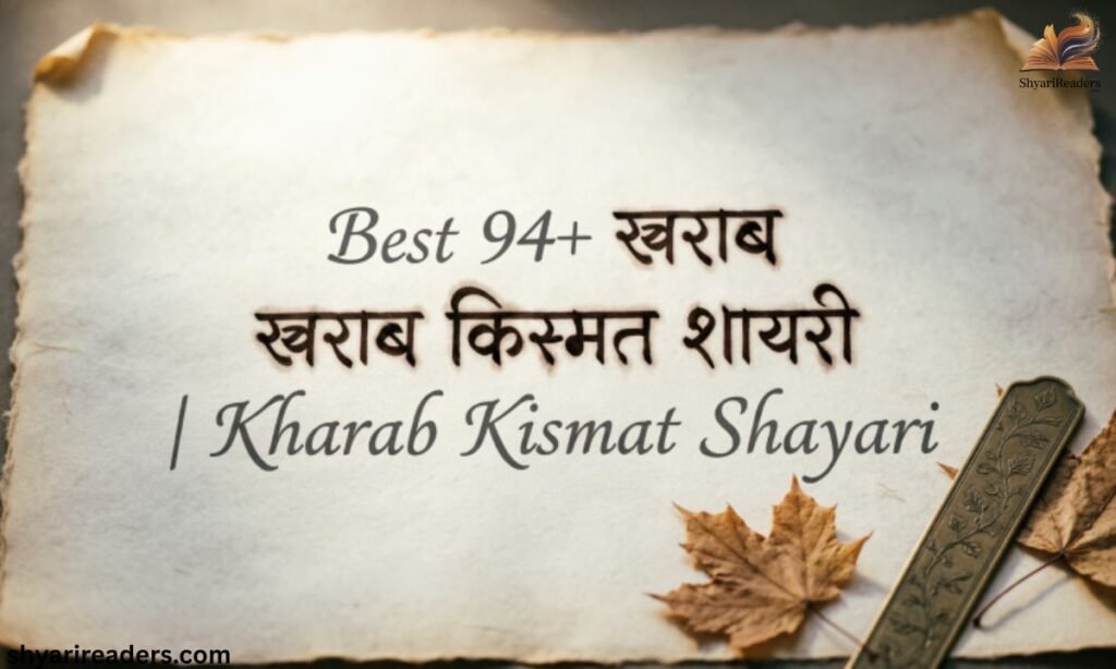 Best 94+ खराब किस्मत शायरी Kharab Kismat Shayari
