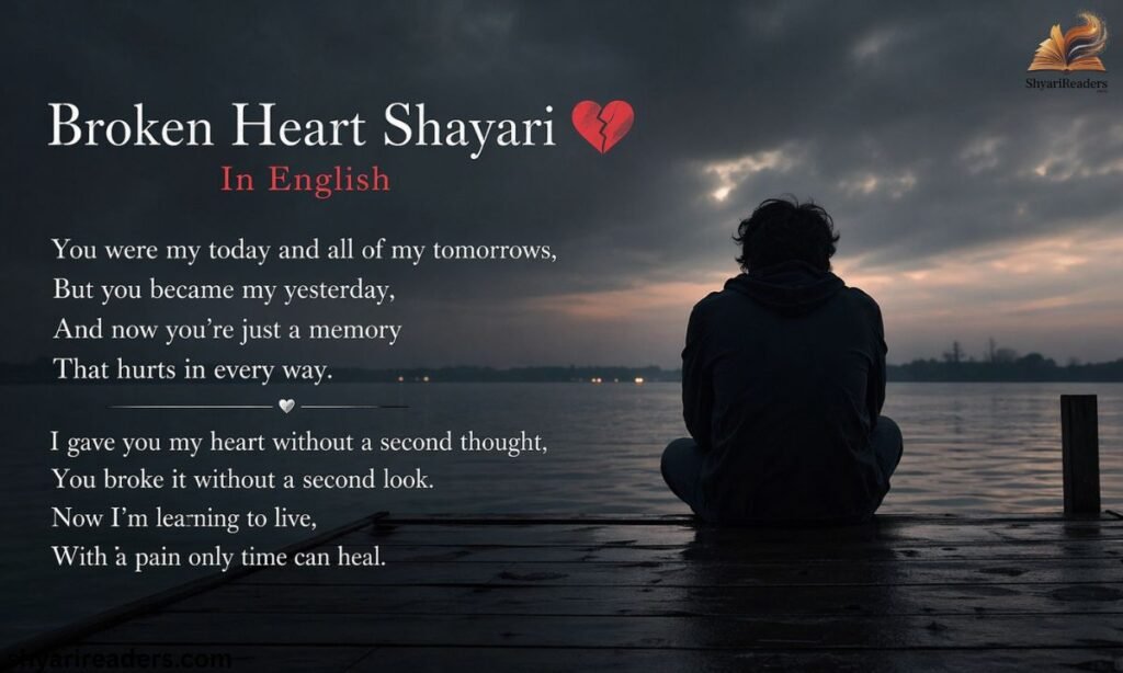 Broken heart shayari In English – 112 + heart touching broken shayari