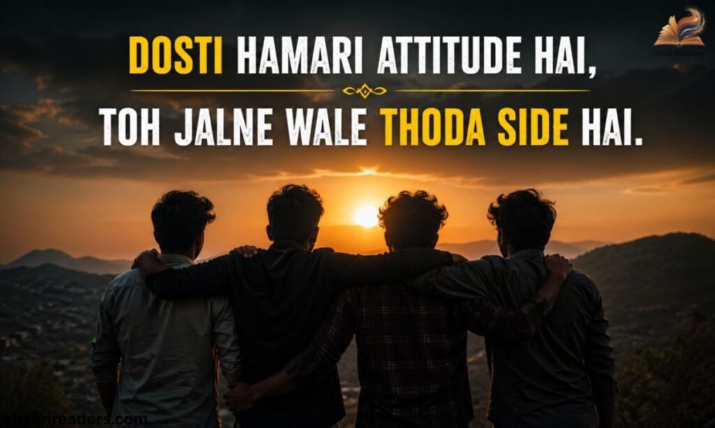 Dosti Attitude Shayari 2 Line