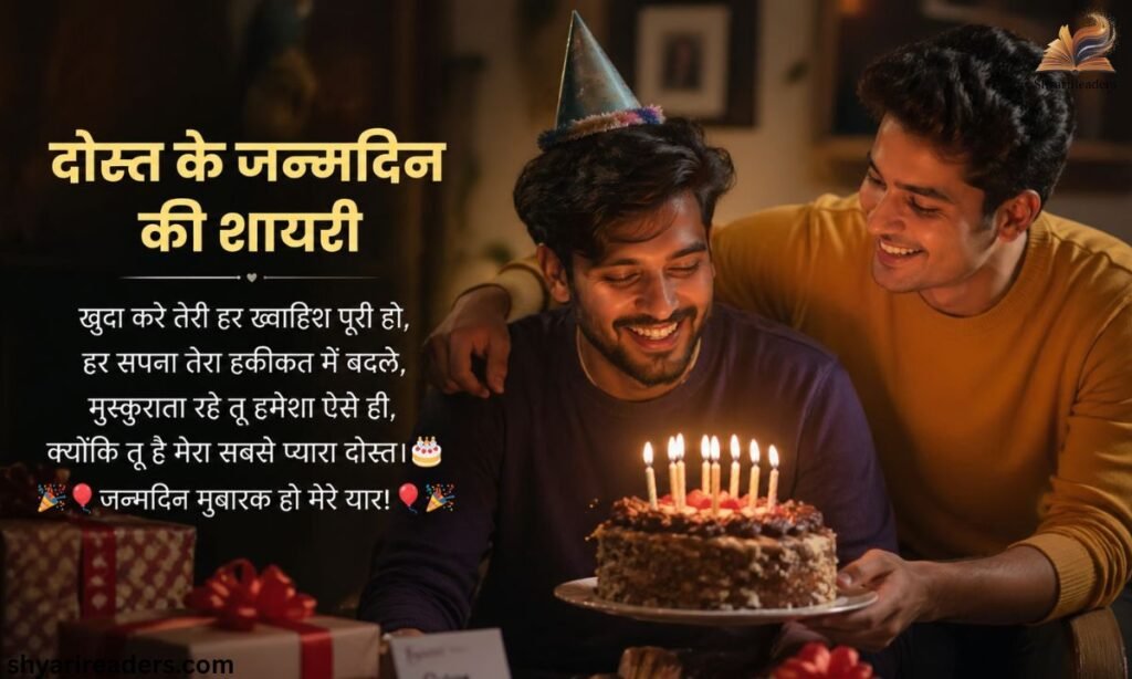 Friend Birthday Shayari in Hindi