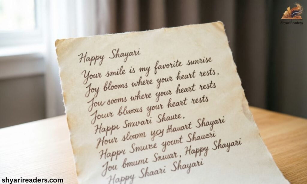 Happy Shayari in English