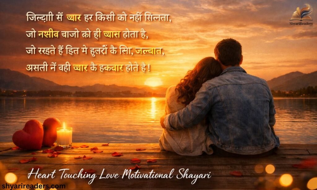 Heart touching love motivational shayari