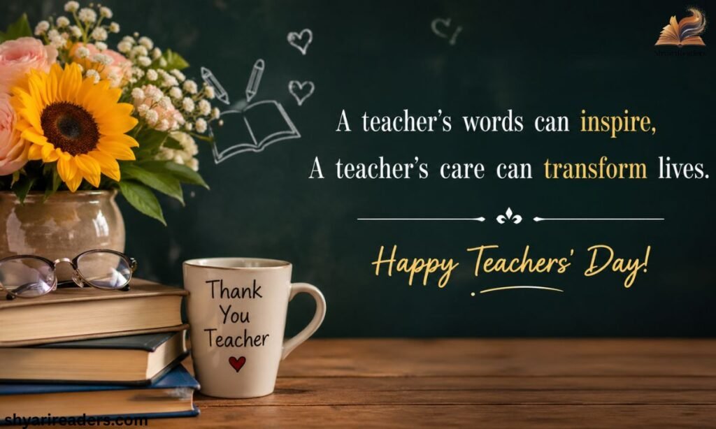 Inspirational 2-Line Teachers Day Shayari in English