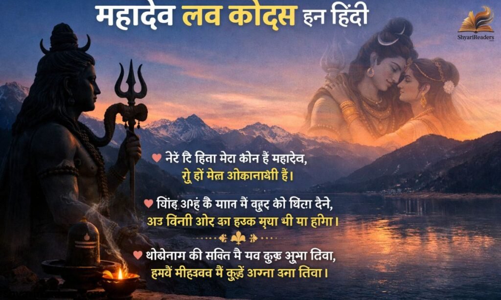 Mahadev Love Quotes in Hindi