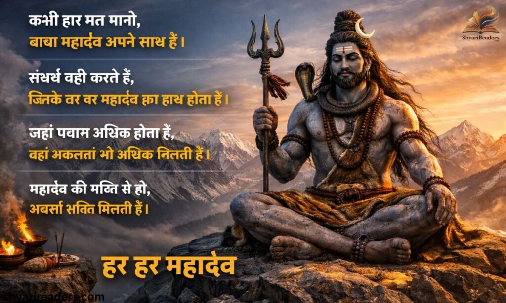 Mahadev Motivational Quotes in Hindi