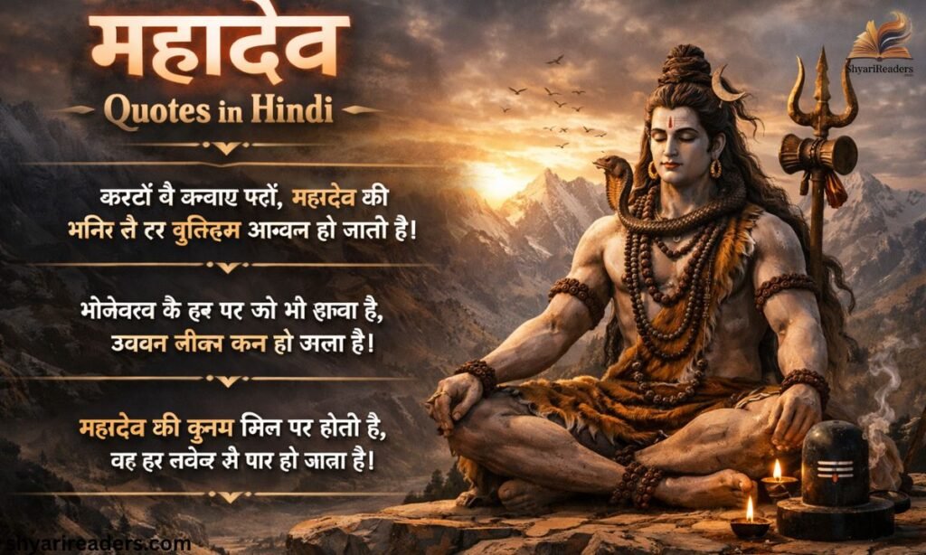 Mahadev Quotes in Hindi