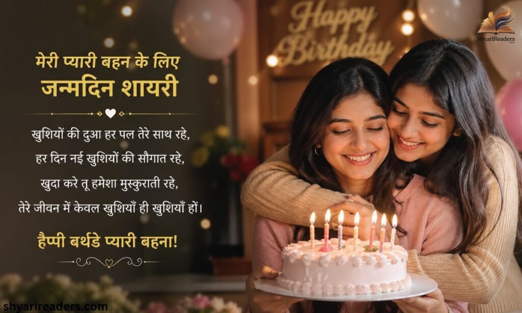 Sister Birthday Shayari in Hindi