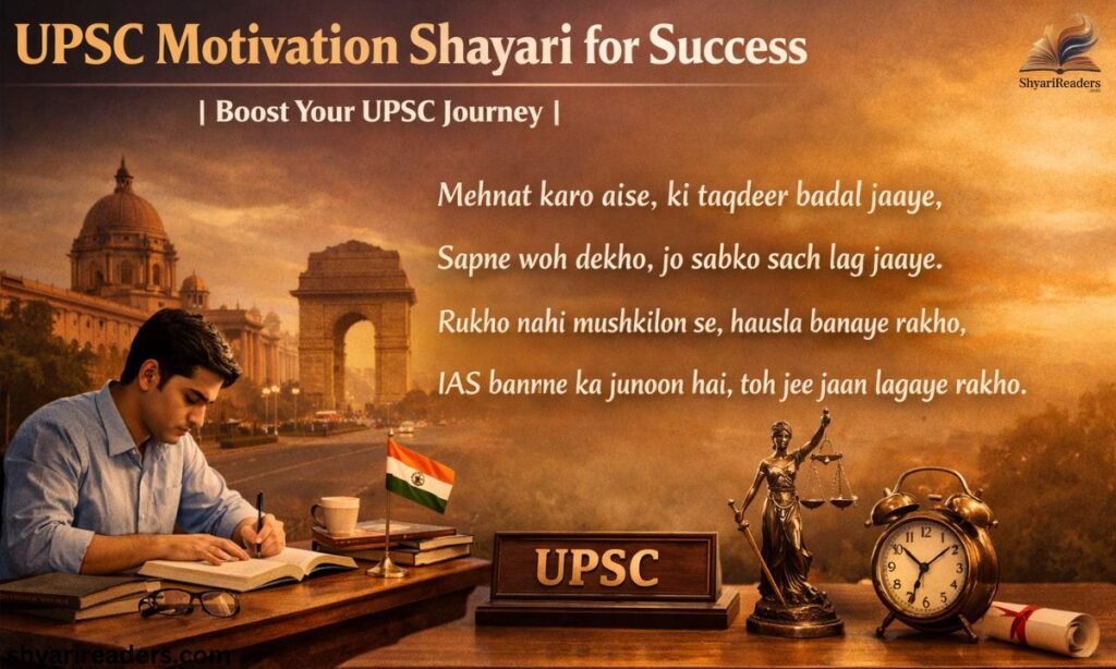 UPSC Motivation Shayari for Success Boost Your UPSC Journey